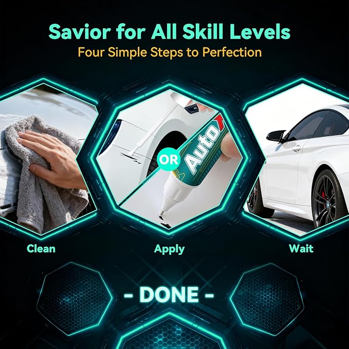 Velocity Blue Metallic(E7) Touch Up Paint Compatible with Ford Car Paint Pen Scratch Repair Automotive Scratch Remover Fix Exact Color Match