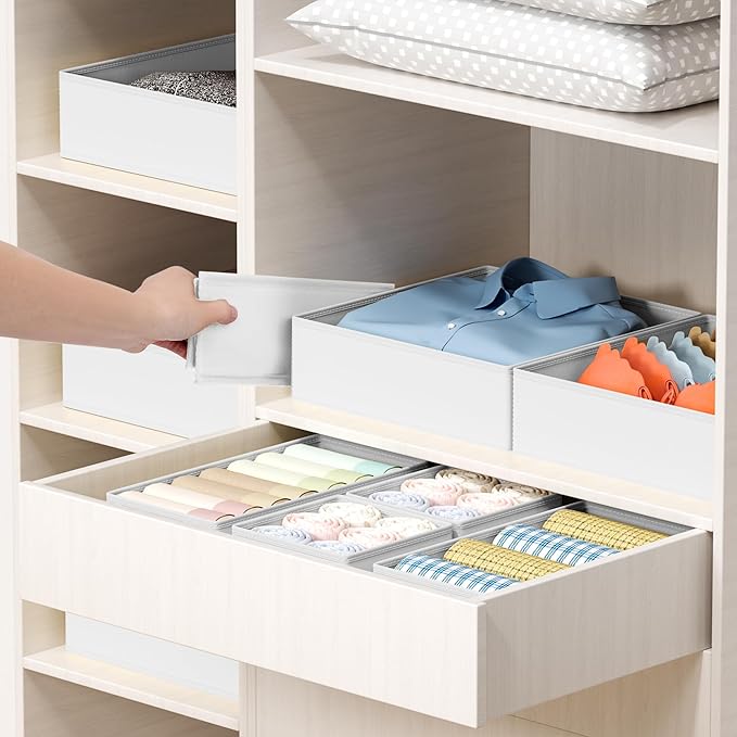DIMJ Drawer Organizer Clothes