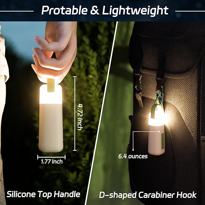 Halostorms 430LM Rechargeable Camping Lantern | 3200mAh, 4 Modes & Power Bank