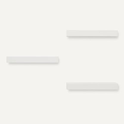 Amazon Basics Wood Floating Wall Shelves, 3-Pack, White, 15.8" x 5" x 1.8"