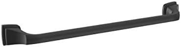 Amerock BH36033MB | Matte Black Towel Bar | 18 inch (457 mm) Center-to-Center Towel Rack | Revitalize | Bathroom Towel Holder | Bathroom Hardware | Bath Accessories