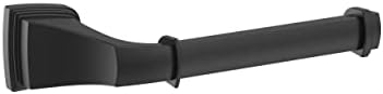Amerock BH36031MB | Matte Black Single Post Toilet Paper Holder | 7-7/8 inch (200 mm) Length Toilet Tissue Holder | Revitalize | Bath Tissue Holder | Bathroom Hardware | Bath Accessories