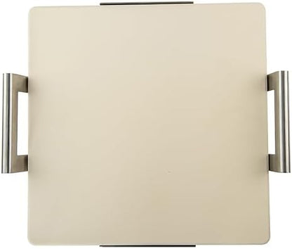 Nordic Ware 14-Inch Square Pizza and Baking Stone, Oven Safe and Grill Safe Cordierite with Stainless Holder