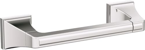 Amerock Mulholland 8-13/16" Polished Nickel Pivoting Toilet Paper Holder