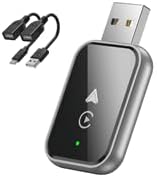 Wireless CarPlay Adapter for Infiniti QX30 QX4 QX50 QX55 QX56 QX60 QX70 QX80, Wireless CarPlay & Android Auto Adapter 2 in 1 Plug & Play Supports USB and Type-C Converts,A