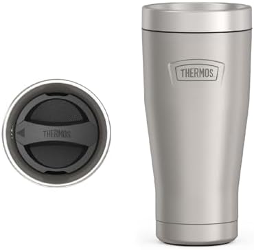 THERMOS ICON SERIES, Stainless Steel Tumbler, Matte Stainless Steel, 16 oz