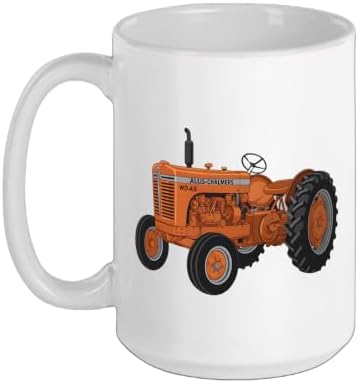 Vintage Allis-Chalmers WD 45 Classic Tractor Ceramic Mug, White, 15oz