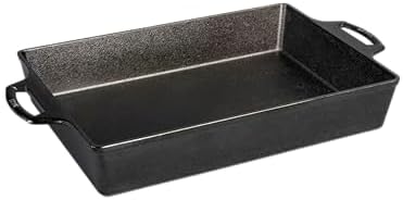 Lodge Pre-Seasoned Cast Iron Casserole Pan, 9 x 13 Inches