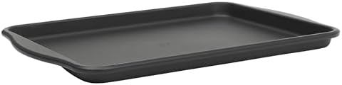 Oster Teston 15 x 10 Inch Cookie Baking Sheet, Nonstick Carbon Steel Bakeware Pan, Matte Black, PFAS-Free, Warp-Resistant, Oven-Safe