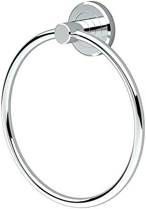 Gatco 4242 Latitude II Towel Ring | Modern Hand Towel Holder for Bathroom | Stylish Decorative Hardware, Heavy Duty Metal, EZ Ancor Mounting | Chrome