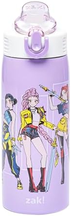 Zak Designs KPop Demon Hunters Sage 19oz Leak-Proof Straw Kids Water Bottle