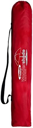Wondershade Portable Sun Shade Umbrella, Lightweight Adjustable Instant Sun Protection - Red