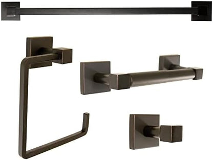 Design House Karsen 4-Piece Bath Accessory Set, Oil Rubbed Bronze