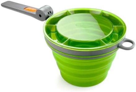 GSI Outdoors Fairshare Mug, 22 Ounce Collapsible Mug for Camping, Trail, Travel or Office - Green