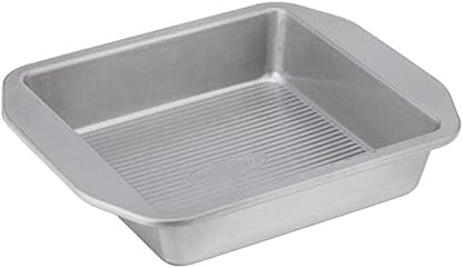 USA Pan 12-Cup Muffin Pan and 8-Inch Square Cake Pan Aluminized Steel Bakeware Set