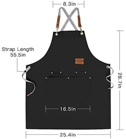 Mignongirl Chef Apron-Cross Back Apron