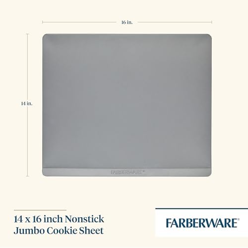 Farberware GOLDEN BAKE Nonstick Jumbo Baking Cookie Sheet, Light Gray