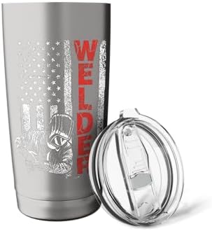 Welder - USA American Welding Worker Metalworking Lover Stainless Steel Insulated Tumbler