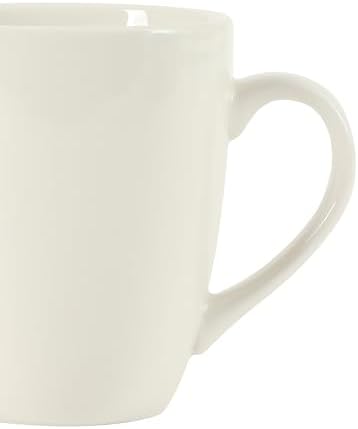 Gibson Home Great Essentials 12 Ounce Porcelain Coffee Mugs - Set of 12 - Cups for Latte, Hot Tea, Cappuccino, Mocha, Espresso, Cocoa