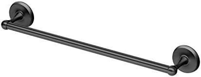 Gatco 5071MX Designer II Towel Bar, 18 Inch, Matte Black | Wall Mounted Towel Holder for Bathroom