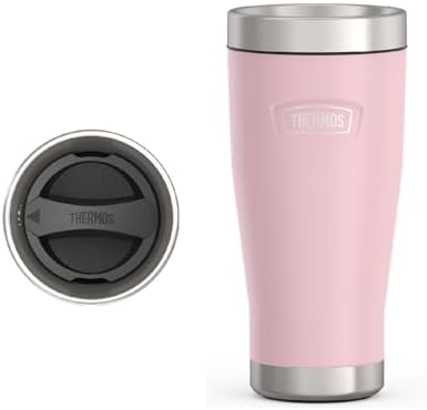THERMOS ICON SERIES, Stainless Steel Tumbler, Sunset Pink, 16 oz