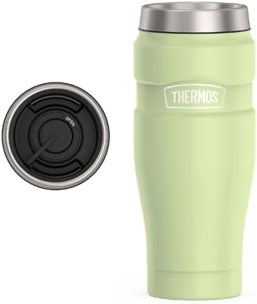 THERMOS Stainless King Stainless Steel Tumbler, 16oz, Matte Green