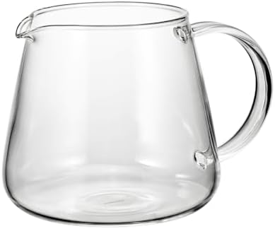 Hario VBS-60 V60 Barista Server, 600 Clear, 20.3 fl oz (600 ml), For 1-5 Cups, Microwavable, Made in Japan