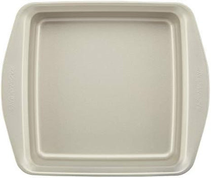 Rachael Ray Nonstick Bakeware Set without Grips includes Nonstick Bread Pan, Baking Pans, Cake Pans, Cookie Sheet / Baking Sheet - 10 Piece, Silver