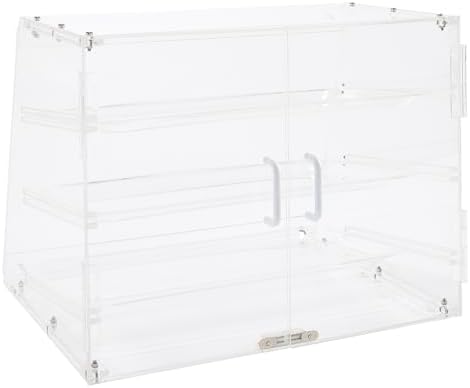 Winco 3-Tier Pastry Display Case, Acrylic Medium