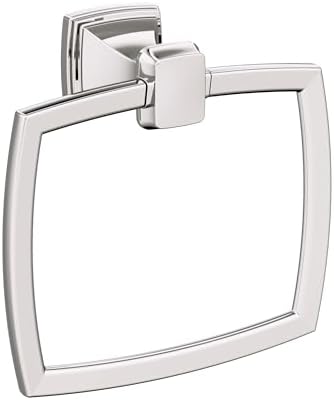 Amerock Revitalize 6-13/16 inch (173 mm) Width Polished Nickel Closed Towel Ring, BH36032PN