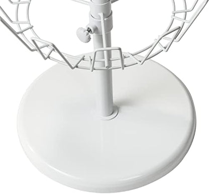Honey-Can-Do SHO-01197 Shoe Tree with Spinning Handle, White, 4-Tier, 30 lbs