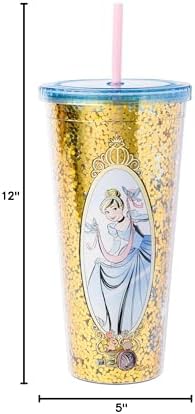 Silver Buffalo Disney Princess Cinderella, Plastic Cold Cup, 32oz