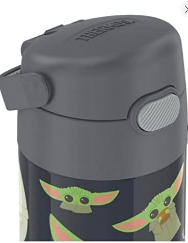 THERMOS FUNTAINER Water Bottle with Straw, 12oz, Mandalorian