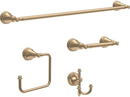 Delta Mylan (1-Pack) 18'' w/ 6" Extender Towel Rack for Bathroom Champagne Bronze Extendable 18-24" Towel Bar for Bathroom Wall Towel Holder Rod Wall Mounted MYN18-CZ