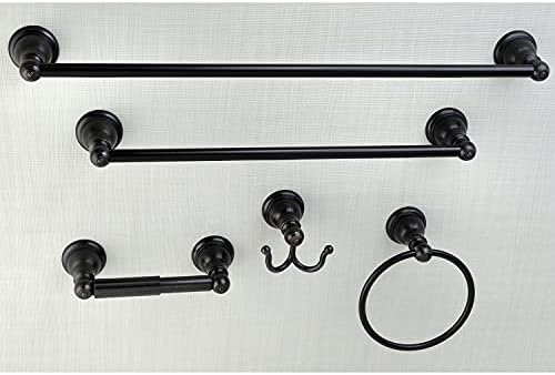 Kingston Brass Sante Fe Towel-Bar/Towel-Ring/Toilet Paper Holder/Robe Hook, 18"/24", Oil Rubbed Bronze