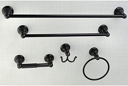 Kingston Brass Sante Fe Towel-Bar/Towel-Ring/Toilet Paper Holder/Robe Hook, 18"/24", Oil Rubbed Bronze