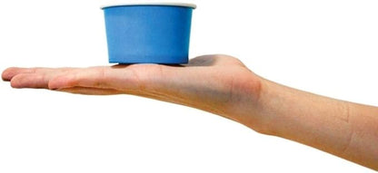 UNIQ [1,000 Count] Blue Paper Ice Cream Cups - 4 oz Small Dessert Bowls - Comes In Many Colors & Sizes! Frozen Dessert Supplies