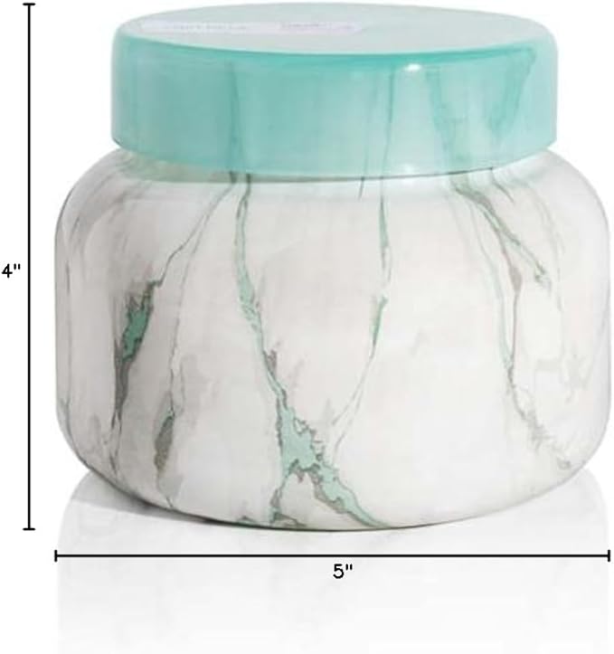 Capri Blue Candle - Modern Marble Jar Candles - Luxury Candles for Home Scented - Soy Candle Blend - Long Lasting Candles - Coconut Santal Scented (19 oz)