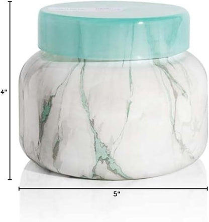 Capri Blue Candle - Modern Marble Jar Candles - Luxury Candles for Home Scented - Soy Candle Blend - Long Lasting Candles - Coconut Santal Scented (19 oz)