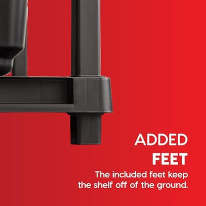 IRIS USA Plastic Storage Shelves |Made in USA| 57"H x 36"W x 24"D - Black