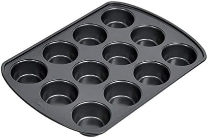 Wilton Gold Non-Stick Muffin Pan, Made Without PFAS, 12-Cup