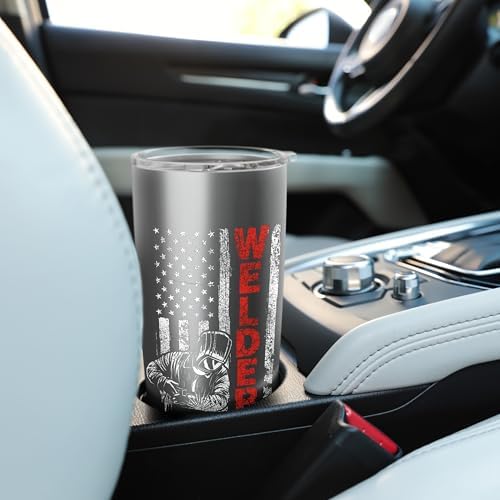 Welder - USA American Welding Worker Metalworking Lover Stainless Steel Insulated Tumbler