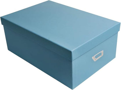 novelinks Photo Case 4" x 6" Photo Storage Box - 10 Inner Picture Storage Container Photo Organizer Case Picture Box Storage Photo Craft Keeper (Sky Blue)