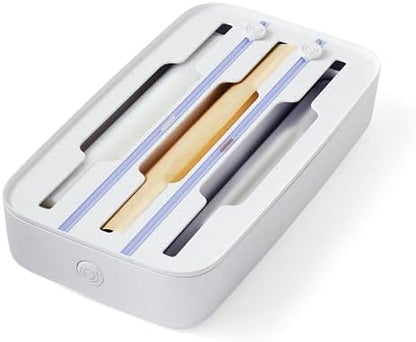 YouCopia StoraRoll Food Wrap Dispenser 3-in-1, Aluminum Foil Wrap Organizer