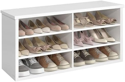 VASAGLE Shoe Bench, Storage Bench, 11.6 x 39.4 x 19.7 Inches