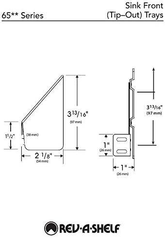 Rev-A-Shelf Tip-Out Sink Tray for Kitchen Cabinets, Min Opening 16.25" W
