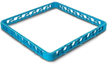 Carlisle FoodService Products OptiClean Open Glass Rack Extender for Commercial Kitchens and Restaurants – 19.75" x 19.75" x 1.75" Dishwasher Glass Rack Extender – Honeycomb Design, Blue, (Pack of 6)