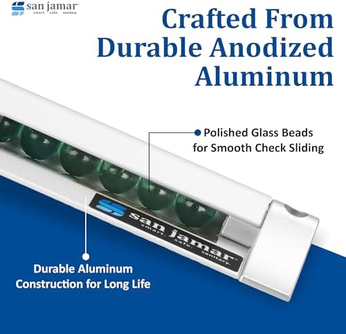 San Jamar Check Slide Rack 36"