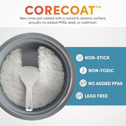 Aroma Housewares Professional Plus ARC-5000SB 20 Cup (Cooked) Digital Rice Cooker, Food Steamer, Slow Cooker, Stainless Exterior/Nonstick Pot, Silver, Black, 10-cup uncooked/20-cup cooked/4QT