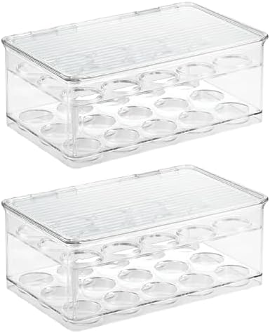 iDesign Stackable Coffee Pod Holder for K-Cup Pods, Set of 2, Clear
